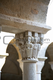 Saint Pere Rodes carved capital 