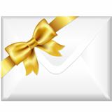 Envelope With Golden Bow