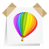Notes Paper With Air Balloon