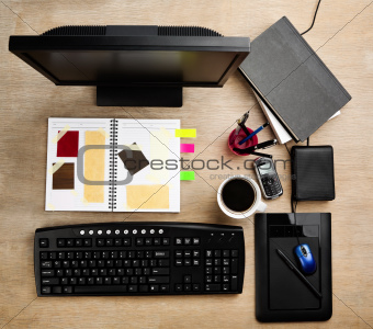 Designer working desk