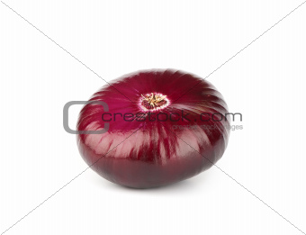 peeled red onion