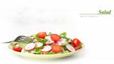 vegetable salad on a plate 