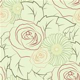 seamless texture of flowers
