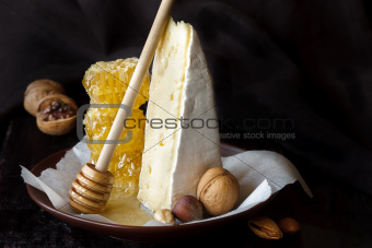 Cheese and honey.