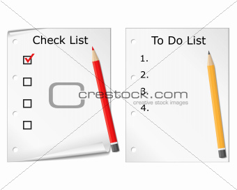 Checklist and ToDo list