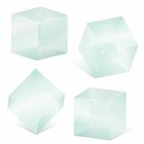 Transparent Glass Cubes