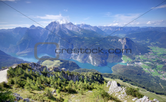 lake in Alps