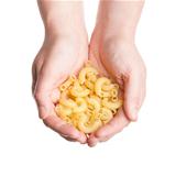Hands with pasta 