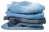 Stack of jeans 