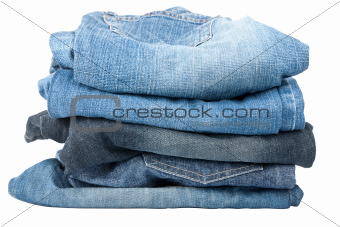 Stack of jeans 