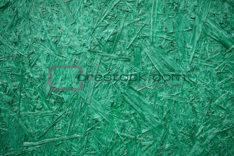 Plywood painted in green
