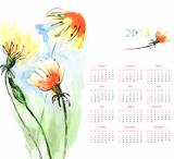 Calendar with Dandelion