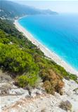 Lefkada coast beach (Greece)