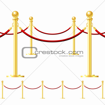 Seamless gold fence
