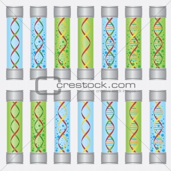 DNA samples.