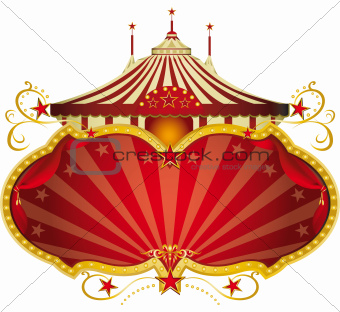 Magic red circus frame