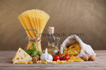 Mediterranean cuisine and diet ingredients