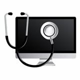 Computer With Stethoscope