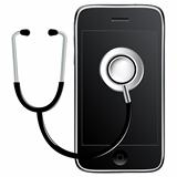Mobile Phone With Stethoscope