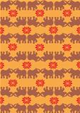 Festive typical indian elephant orange background