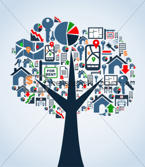 Property service icons tree