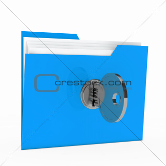 folder with key