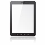 Tablet PC computer with blank screen 