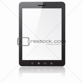 Tablet PC computer with blank screen 
