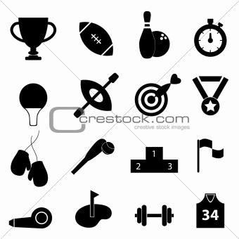 Sports related icon set