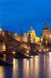 charles bridge and spires of the old town