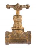 Old brass valve