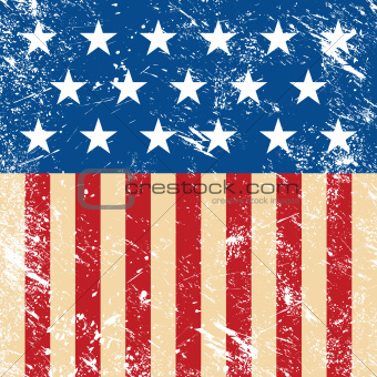 USA retro flag