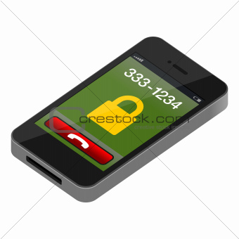 Touch Mobile Phone Vector Illustration