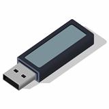 USB Data Flash Drive Vector