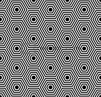 Seamless hexagons texture. Geometric pattern.