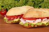 Ham and salami sandwich