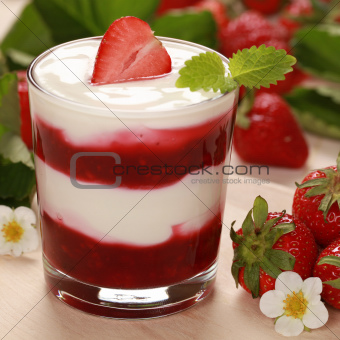 Yogurt with Strawberries