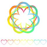 rainbow hearts icon