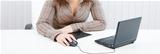 woman with netbook