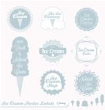 Vector Set: Ice Cream Parlor Label Set