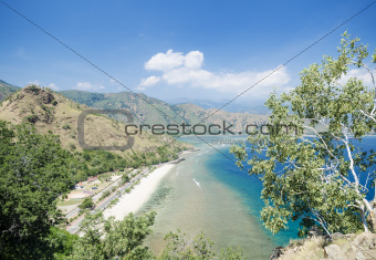 beach and coast near dili in east timor