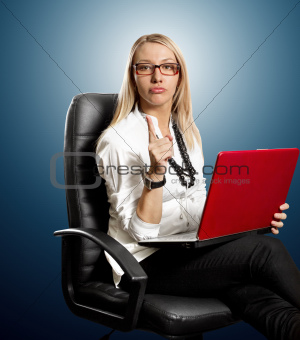 Business Woman In Chair
