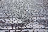 cobbled road