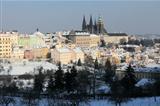Prague castle Hradcany in winter