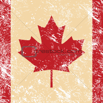 Canada retro flag