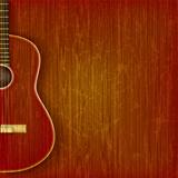 acoustic guitar on abstract grunge background