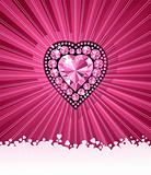 HEART OF LOVE / Diamond heart / vector background