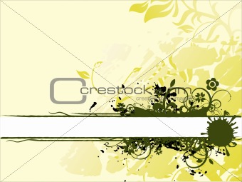wallpaper of yellow vector floral Background
