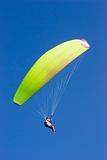 Yellow paraglider