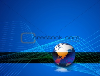 vector of World background, continents in black line